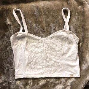 Hollister Crop top light beige